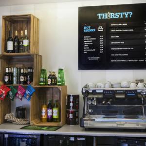 Breakfast bar and menu board