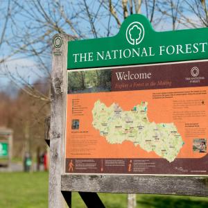 YHA National Forest Sign