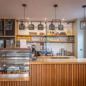 Counter in the café at YHA Youlgreave