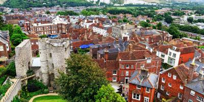 View of Lewes from Lewes Castle