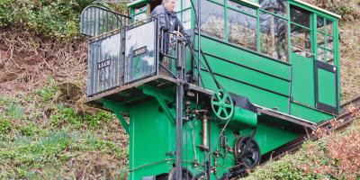 Lynton & Lynmouth Cliff Railway, funicular railway carriage