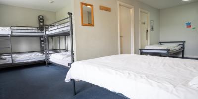 Large bedroom with bunk beds