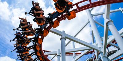 Rollercoaster at a theme park