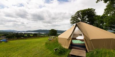 Bell tent at YHA Windermere