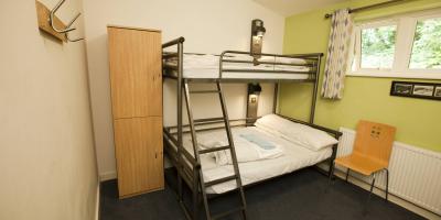 YHA Eastbourne bedroom with double bed