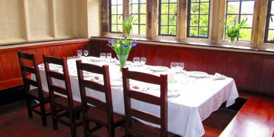 YHA Wilderhope Manor dining room