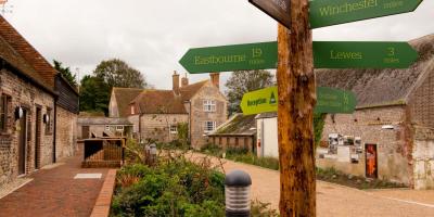 YHA South Downs signpost