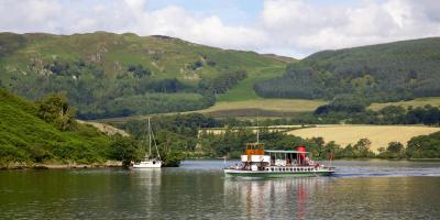 Ullswater Steamer and sailboat