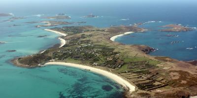 The Isles of Scilly, from the air