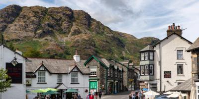 Coniston, with The Old Man range behind