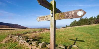 Cleveland Way sign post