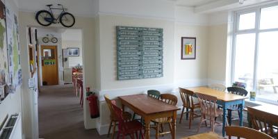 Dining room at YHA Borth