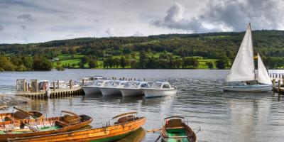 Coniston Boating Centre, view of jetties