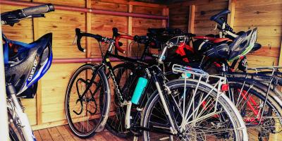 Bike storage shed