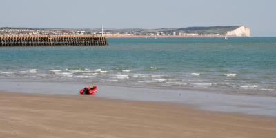 Littlehampton beach looking out to sea