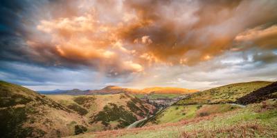 View up the Carding Mill Valley