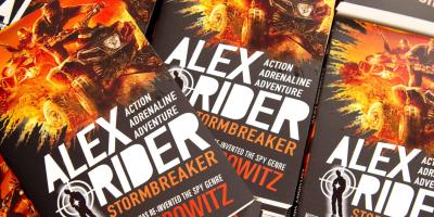 Alex Rider books at YHA Wye Valley