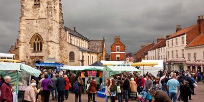 Malton market day, near Eden Camp