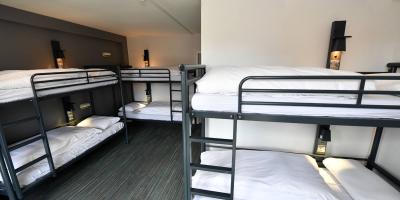 YHA London Thameside bedroom with bunkbeds