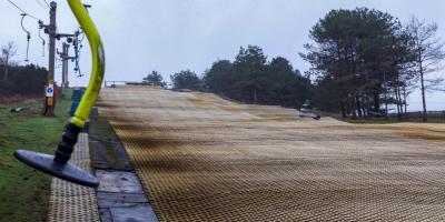 Dry Ski Slope with Button Lift