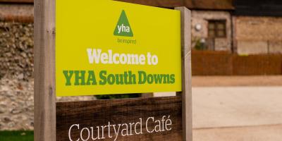 YHA South Downs Sign