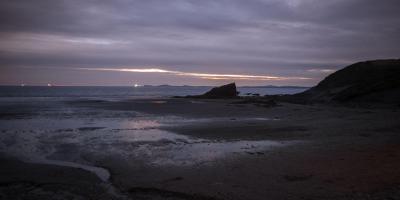 Evening view of Broad Haven Beach