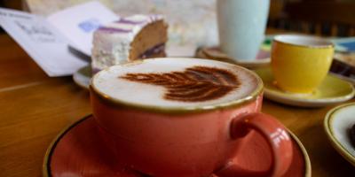 Close up of a cappuccino 