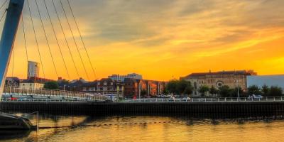 Dylan Thomas Centre from the Sail (Millennium) Bridge