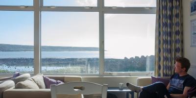 YHA Port Eynon Living Room