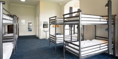 Large bedroom with bunk beds