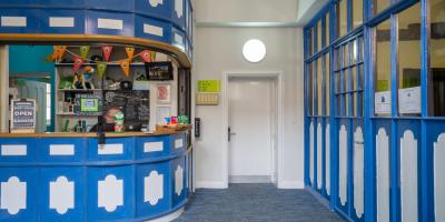 Reception area at YHA Whitby