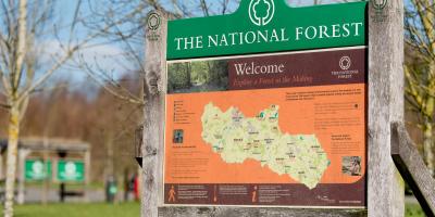 YHA National Forest Sign