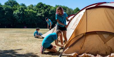 Girlguides camping