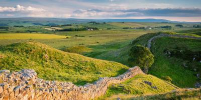 Hadrians Wall in Northumberland 