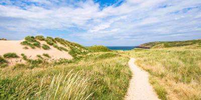 Gravel path leading to the sea