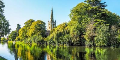 View of Stratford-upon-Avon on a sunny day