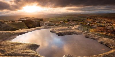 Sunset from Stanage Edge