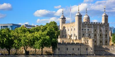 View of the Tower of London on a sunny day