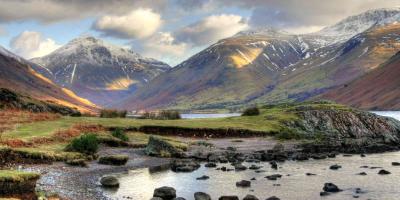 Wastwater in the Lake District on a cloudy day