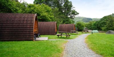 Camping pods at YHA Borrowdale