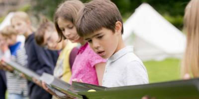 Young children on a YHA School Trip