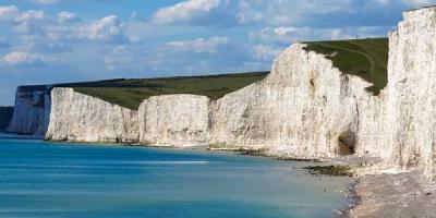 White cliff on Eastbourne coastline