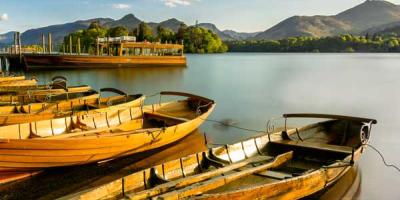 Wooden boats in Keswick