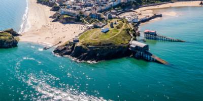 View of Tenby coast, Pembrokeshire