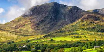 View of Welsh mountain