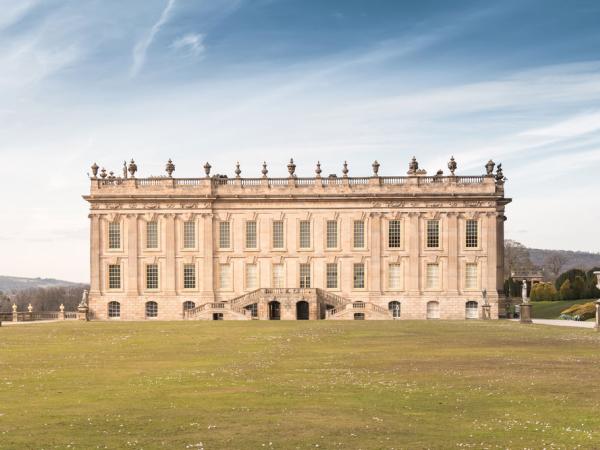 Chatsworth House, a grand stately home in the countryside